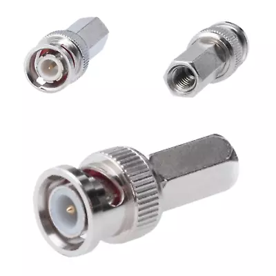 5 Pcs BNC Male Twist-on Coaxial Coax RG59 Connector For CCTV Security Camera LOT • $4.95