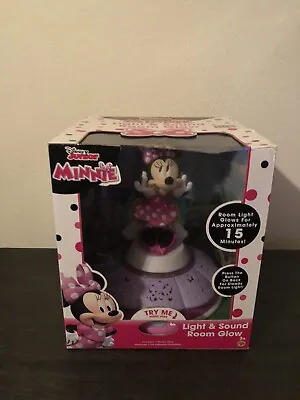 Disney Junior Minnie Mouse Light & Sound Room Glow Nightlight  NEW! • $40