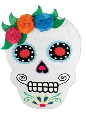 Halloween Party Mexican Pinata Day Of The Dead Sugar Candy  Skull Game Decor • £9.97