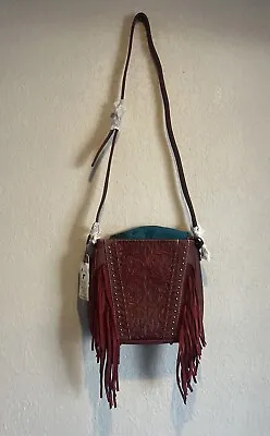 Trinity Ranch Leather Concealed Carry Hobo Bag Purse MontanaWest • $43.86