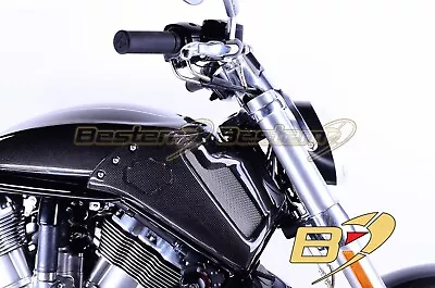 Harley V-Rod Muscle 100% Carbon Fiber Tank Side Cover Panel Emblem Fairing VRSCF • $242.87