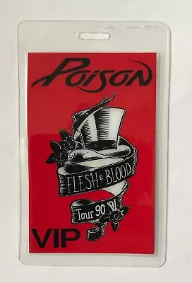 Poison Laminate Backstage Pass. • $26