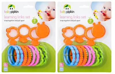 18 Piece Early Learning Links Set Colourful Toy Baby Toddler Teething Toys 6M+ • £6.27