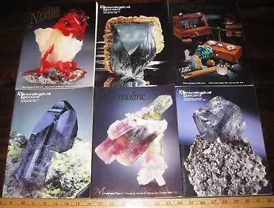 MINERALOGICAL RECORD MAGAZINE 1985  Vol 16 All 6 Issues Complete Mineralogy Mine • $49.95