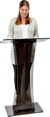 $749.69 • Buy Adir Clear Podium Stand - Acrylic Pulpits For Churches, Professional Portable Pr