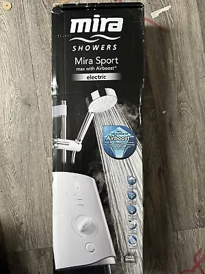 Mira Sport Max Electric Shower Power 9.0kW Airboost White & Chrome 1.1746.007. • £160