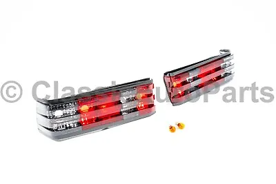 Euro Smoked Red Crystal Restomod Taillight Set For Mercedes W201 190 Cosworth • $219