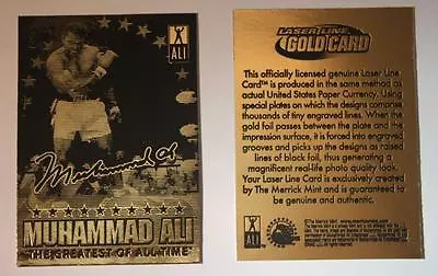 MUHAMMAD ALI 2009 Laser Line Gold Card * The Greatest * Limited Edition * NM-MT • $9.95