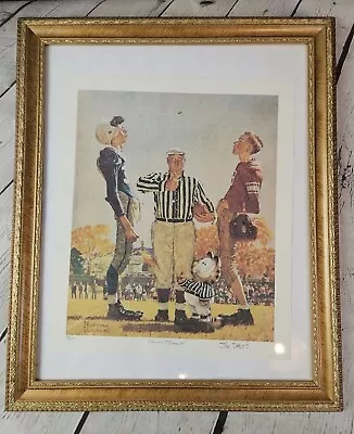 Jim Davis Garfield Signed Norman Rockwell Mashup Coin Toss Numbered 128/2500 • $199