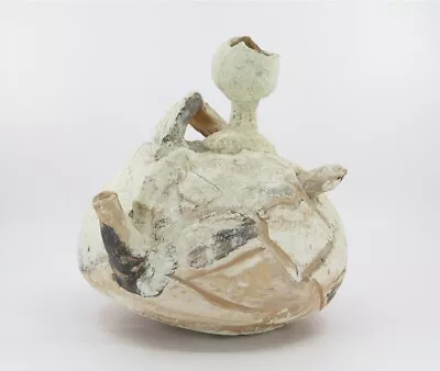 Brutalist Ceramic Teapot Unsigned In Manner Of Peter Voulkos Or Paul Soldner 9  • $6645.25