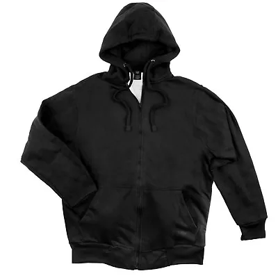  Men's Hooded Sweatshirt Waffle Knit Thermal Lined Zipper Front • $26.99