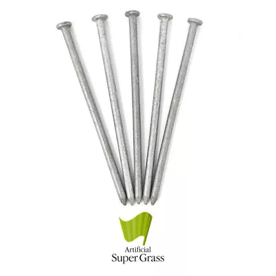 100 X Galvanised Nails - 150mm | Heavy Duty | Artificial Grass | FREE DELIVERY • £22.50