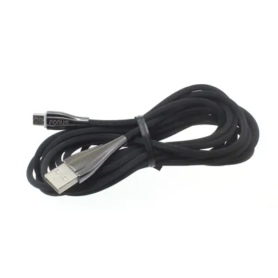 MICRO USB CABLE CHARGER POWER CORD 10FT LONG WIRE ZINC ALLOY R85 For CELL PHONES • $10.14