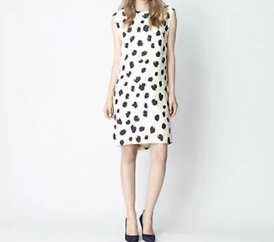 £34.99 • Buy Acne Studios Dress Size 38 Palm S Lynx Sleeveless Tunic Shift Pattern Satin 