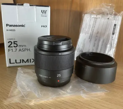 Panasonic Lumix G 25mm F1.7 Lens • $200