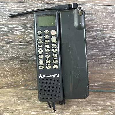 Vintage Mitsubishi DiamondTel Model Mesa95 Black Cellular Mobile Telephone • $14.61