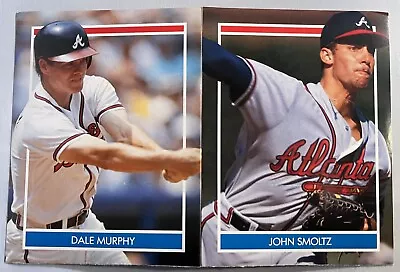 1990 Publications International Oddball Sticker DALE MURPHY & JOHN SMOLTZ Panel • $7.99