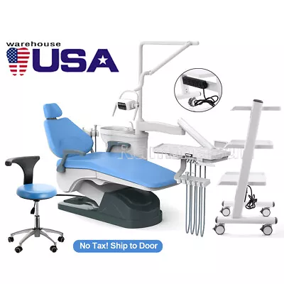 Dental Portable Chair Unit Hard Leather Computer Controlled+Dentist Stool /Cart  • $140.79