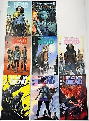 Set Of 8 The Walking Dead Deluxe #19 Variants Michonne Finch Liefeld 2021 Nm/nm+ • £36.13