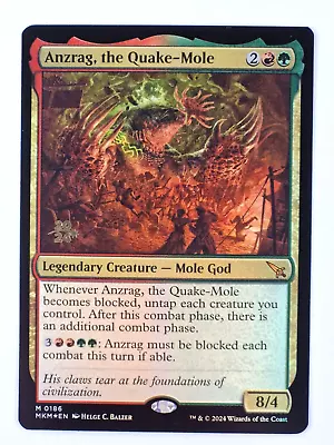 MTG Anzrag The Quake-Mole - Murders At Karlov Manor [Foil] [Prerelease] NM • $37