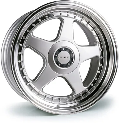 Dare F5 17x8.5 ET35 5x100 / 5x120 Silver Polished Lip 72.6mm (Rated 690kg) D1785 • $870.17