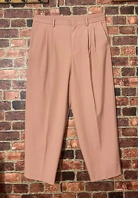 ZARA Pleated Wide Leg Dress Pants High Waist Size XL • $39.98