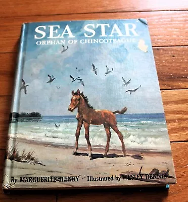 Vintage Large Hardcover Sea Star Ophan Of Chincoteague Margerite Henry 1949/1971 • $9.99