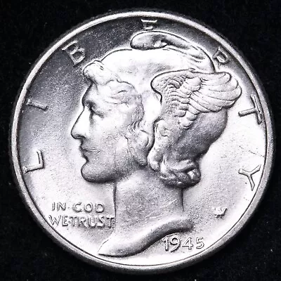 1945-D Mercury Silver Dime CHOICE BU *UNCIRCULATED* MS E239 XZL • $20