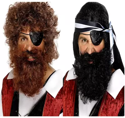 Mens Deluxe Pirate Beard Fancy Dress Accessory • £5.95