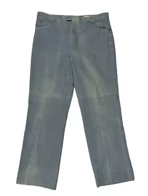 Vintage 70’s Sansabelt Adjustable Pants Men’s 34x30 Blue Golf Faded • $19.99