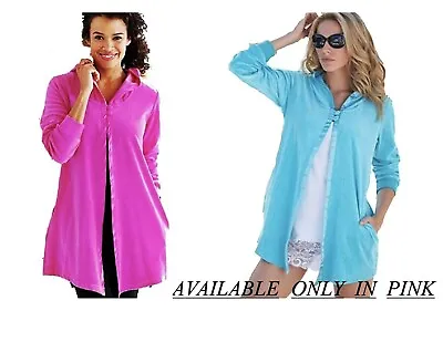 £5.99 • Buy Velour Lightweight Bed Jacket Dressing Gown Pink 12 14