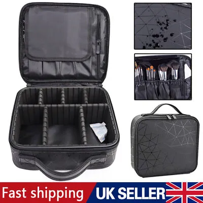 Extra Large Vanity Case Beauty Box Make Up Jewelry Cosmetic Nail Storage Box UK • £10.59