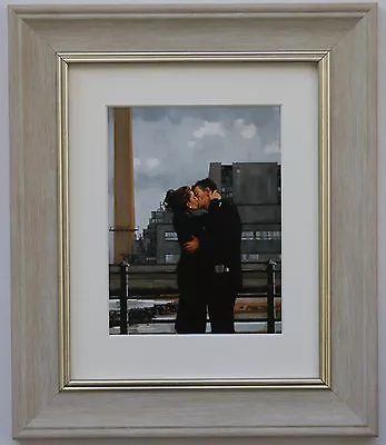 £24 • Buy Long Time Gone By Jack Vettriano Framed & Mounted Art Print Grey