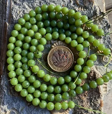 £6.65 • Buy Canadian Jade - Semi Precious Gemstone Beads 6mm 19.5cm Strand Jewellery Making