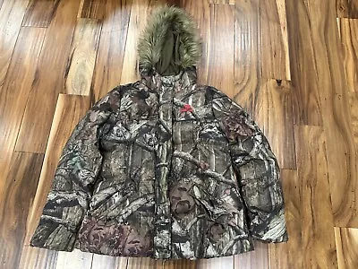 Mossy Oak Break Up Infinity Brown Puffer Jacket ~ Size XL Extra Large 46-48 • $17.99