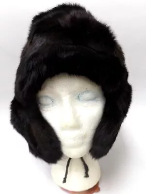 Vintage 70's-80's Russian Ushanka Mink Fur Hat Ear Flaps Small • $89