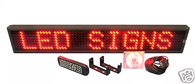 One Line Semioutdoor Ultra Bright Red LED Programmable Scrolling Sign 38  NEW • $307.50