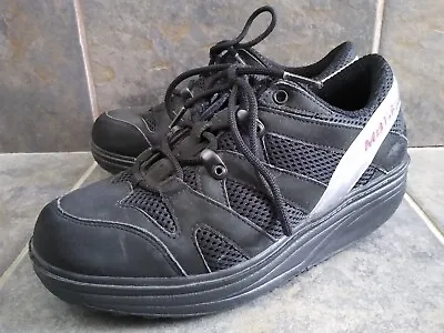 MBT Sport 04 Rocker Toning Walking Shoes Black/Silver US 5.5  • $30