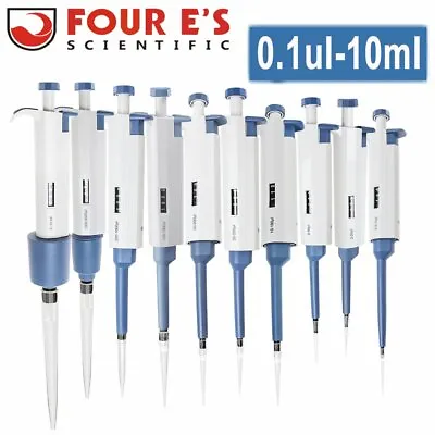 $32.99 • Buy 0.1ul-10ml Lab Single Channel Pipettor Adjustable Micropipette Volume Pipette US