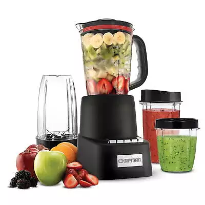 Chefman Countertop + Travel Dynamic Blender 32 Oz. Capacity 12-Piece Set Black • $70.29