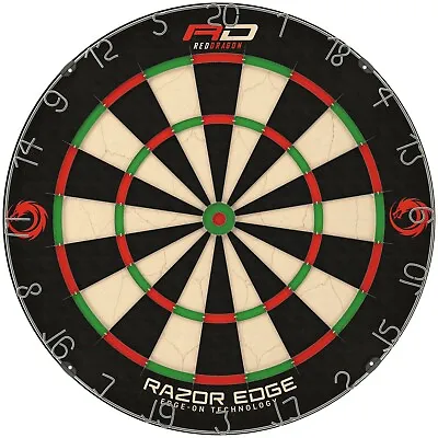 RED DRAGON Dartboard Razor Edge Professional Darts Board (Sisal)  • £41.85