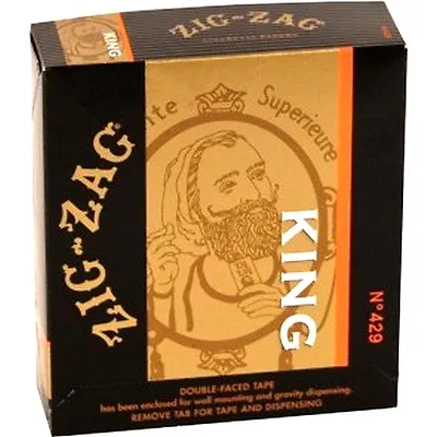 $48.99 • Buy Zig Zag King Size Rolling Cigarette Paper 24 Booklet Packs Slow Smooth Burning 