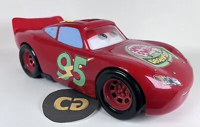 BIG LIGHTNING MCQUEEN Car Plastic Movable Eyes Sounds Cars Movie Smell Well HTF • $40