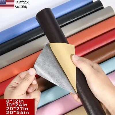 Self Adhesive Vinyl Faux Leather Fabric Repair Patch Kit For Car Seat Sofas • $23.74