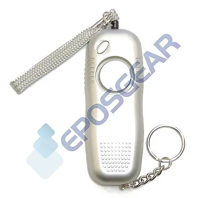Loud Personal Staff Panic Rape Attack Safety Security Alarm Torch Keyring 130dB • £5.53