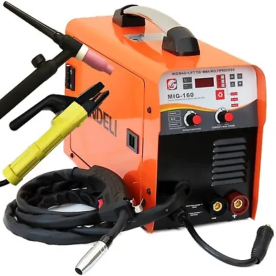 ANDELI MIG Inverter Welder Gas Gasless 160A DC Lift-TIG MMA 5in1 Welding Machine • £249.99