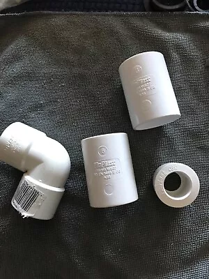 FLOPLAST 36/32mm  SOLVENT WELD WASTE FITTINGS WHITE | MULTI LISTING | • £1.50