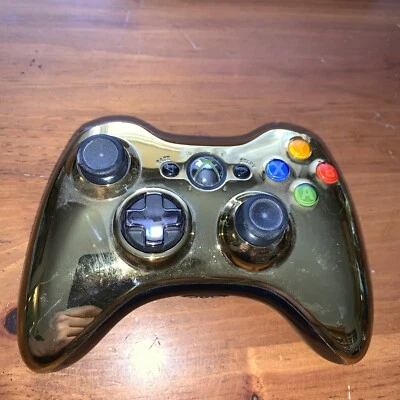 $30 • Buy Original OEM Microsoft Xbox 360 Special Edition Gold Chrome Controller