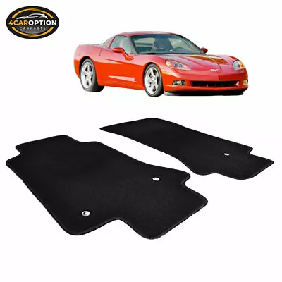 $45.99 • Buy Fits 05-13 Chevy Corvette C6 2Dr Floor Mats Carpet Nylon Black 2PC