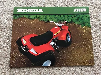 1980 Honda  ATC110  3-wheeler  Original Color Sales Handout. • $9.95